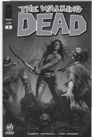 WALKING DEAD #1 – WIZARD WORLD RICHMOND COMIC CON B&W VARIANT – KEY ISSUE - 2015