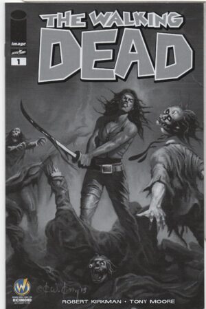 WALKING DEAD #1 – WIZARD WORLD RICHMOND COMIC CON B&W VARIANT – KEY ISSUE - 2015