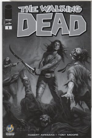 WALKING DEAD #1 – WIZARD WORLD RICHMOND COMIC CON B&W VARIANT – KEY ISSUE - 2015