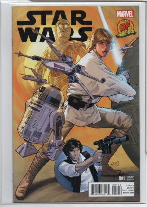STAR WARS #1 – DYNAMIC FORCES EXCLUSIVE - GREG LAND CONNECTING VARIANT – WITH DF COA – KEY ISSUE - 2015