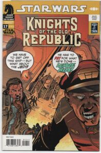 STAR WARS: KNIGHTS OF THE OLD REPUBLIC #17 – NIGHTS OF ANGER – COLIN WILSON COVER - 2007
