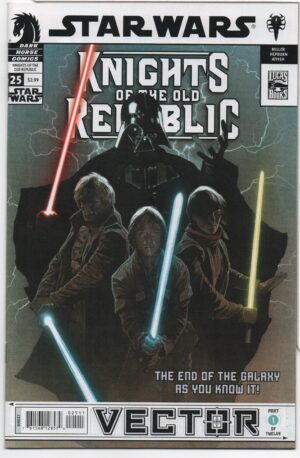 STAR WARS: KNIGHTS OF THE OLD REPUBLIC #25 – 1ST APPEARANCES – VECTOR – TRAVIS CHAREST COVER - 2008