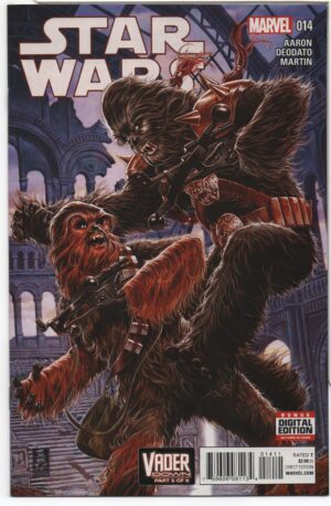 STAR WARS #14 – VADER DOWN - CHEWBACCA VS KRRSANTAN – MARK BROOKS COVER - 2016