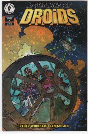 STAR WARS: DROIDS #1 – REBELLION – RYDER WINDHAM – KILIAN PLUNKETT COVER - 1995