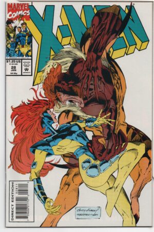 X-MEN #28 – DEVIL IN THE HOUSE - DIRECT – ANDY KUBERT COVER - 1994