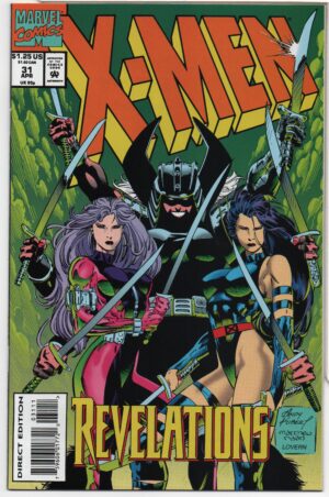X-MEN #31 – FABIAN NICIEZA - ANDY KUBERT COVER ART – DIRECT – SOUL POSSESSIONS - 1994