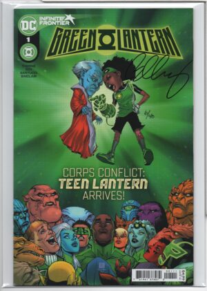 GREEN LANTERN #1 – KEY ISSUE – SIGNED BY BERNARD CHANG – NUMBERED COA – 06:40 - 2021