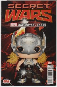 SECRET WARS #1 – CORP EXCLUSIVE – FUNKO POP LADY THOR COVER – ESAD RIBIC - 2015