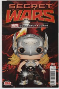 SECRET WARS #1 – CORP EXCLUSIVE – FUNKO POP LADY THOR COVER – ESAD RIBIC - 2015