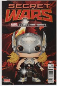 SECRET WARS #1 – CORP EXCLUSIVE – FUNKO POP LADY THOR COVER – ESAD RIBIC - 2015