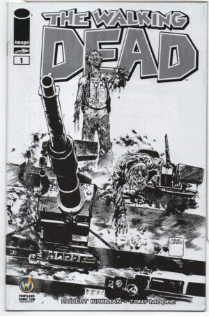 WALKING DEAD #1 – KEY ISSUE – WIZARD WORLD PORTLAND COMIC CON SKETCH EXCLUSIVE - 2015
