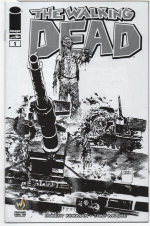 WALKING DEAD #1 – KEY ISSUE – WIZARD WORLD PORTLAND COMIC CON SKETCH EXCLUSIVE - 2015