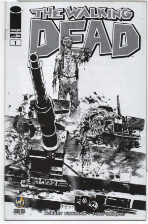 WALKING DEAD #1 – KEY ISSUE – WIZARD WORLD PORTLAND COMIC CON SKETCH EXCLUSIVE - 2015