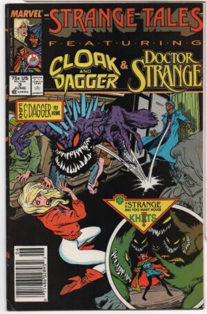 STRANGE TALES #3 – 1ST PRINT - CLOAK & DAGGER - BILL MANTLO – BRET BLEVINS COVER - 1987