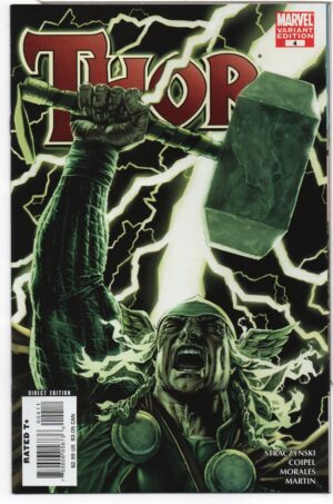 THOR #4 – LEE BERMEJO VARIANT – J. MICHAEL STRACZYNSKI - NO BORDERS - 2007