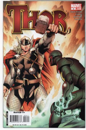 THOR #3 – 1ST PRINT – MARK MORALES - OLIVIER COIPEL COVER – IRON MAN APPEARANCE - 2007