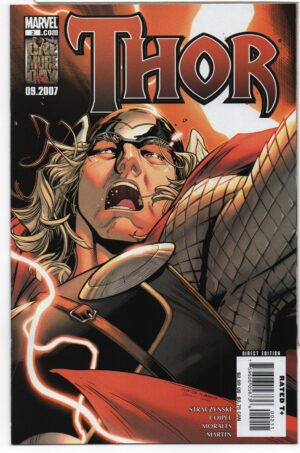 THOR #2 – 1ST PRINT – J. MICHAEL STRACZYNSKI - OLIVIER COIPEL COVER – 1ST APPEARANCE - 2007