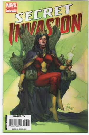 SECRET INVASION #3 – SPIDER-WOMAN COVER – LEINIL FRANCIS YU RETAILER INCENTIVE 1:50 - 2008