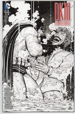 DARK KNIGHT III: THE MASTER RACE #1 – SSALEFISH COMICS B&W COVER – JOHN ROMITA JR - 2016