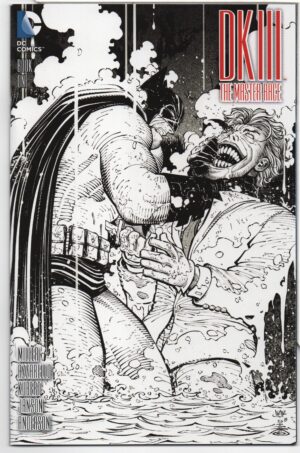 DARK KNIGHT III: THE MASTER RACE #1 – SSALEFISH COMICS B&W COVER – JOHN ROMITA JR - 2016