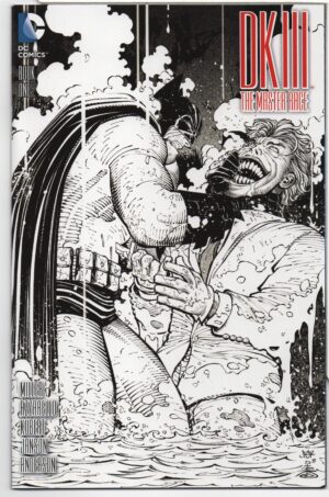 DARK KNIGHT III: THE MASTER RACE #1 – SSALEFISH COMICS B&W COVER – JOHN ROMITA JR - 2016