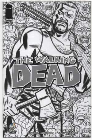 WALKING DEAD #1 – WWNO SKETCH VARIANT – KEY ISSUE – 1ST APPEARANCES – MICHAEL CHO - 2015