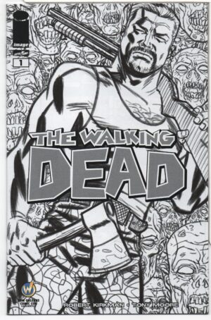 WALKING DEAD #1 – WWNO SKETCH VARIANT – KEY ISSUE – 1ST APPEARANCES – MICHAEL CHO - 2015