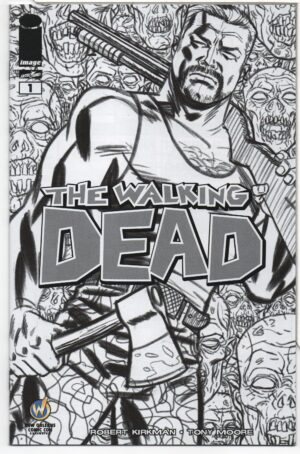WALKING DEAD #1 – WWNO SKETCH VARIANT – KEY ISSUE – 1ST APPEARANCES – MICHAEL CHO - 2015