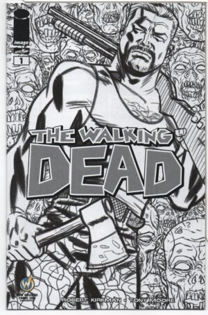 WALKING DEAD #1 – WWNO SKETCH VARIANT – KEY ISSUE – 1ST APPEARANCES – MICHAEL CHO - 2015
