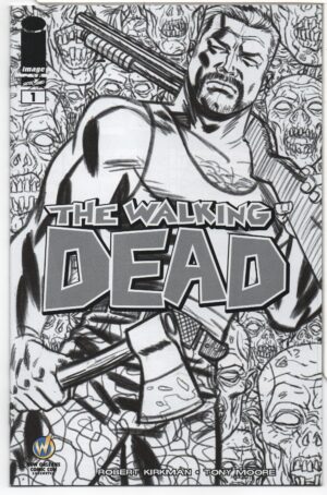 WALKING DEAD #1 – WWNO SKETCH VARIANT – KEY ISSUE – 1ST APPEARANCES – MICHAEL CHO - 2015