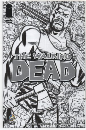 WALKING DEAD #1 – WWNO SKETCH VARIANT – KEY ISSUE – 1ST APPEARANCES – MICHAEL CHO - 2015
