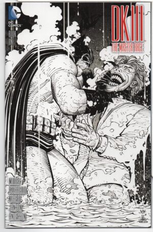 DARK KNIGHT III: THE MASTER RACE #1 – SSALEFISH COMICS B&W COVER – JOHN ROMITA JR - 2016