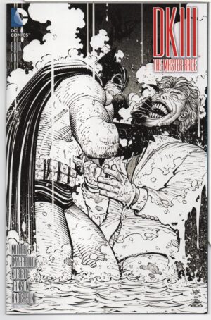 DARK KNIGHT III: THE MASTER RACE #1 – SSALEFISH COMICS B&W COVER – JOHN ROMITA JR - 2016