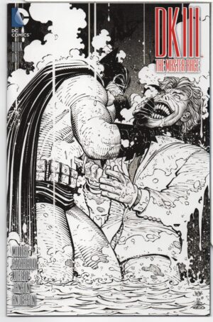 DARK KNIGHT III: THE MASTER RACE #1 – SSALEFISH COMICS B&W COVER – JOHN ROMITA JR - 2016