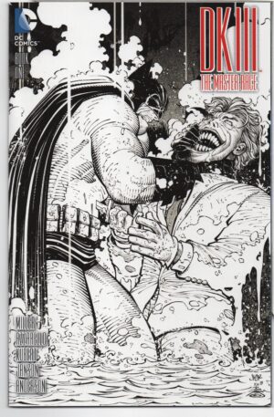 DARK KNIGHT III: THE MASTER RACE #1 – SSALEFISH COMICS B&W COVER – JOHN ROMITA JR - 2016