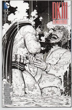 DARK KNIGHT III: THE MASTER RACE #1 – SSALEFISH COMICS B&W COVER – JOHN ROMITA JR - 2016