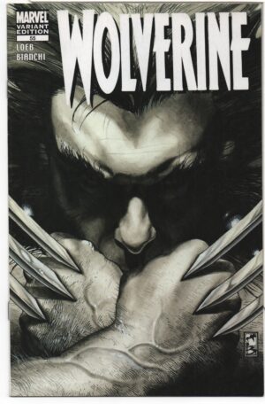 WOLVERINE #55 – B&W VARIANT – JEPH LOEB - SIMONE BIANCHI COVER - 2007