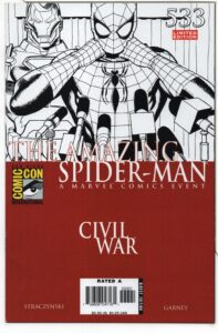 AMAZING SPIDER-MAN #533 – SDCC VARIANT – RON GARNEY COVER – BLACK PANTHER – EDDIE BROCK - 2006