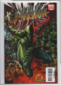 SECRET INVASION #1 – 1ST APP – SIGNED MEL RUBI - DF VARIANT - NUMBERED COA - 2008