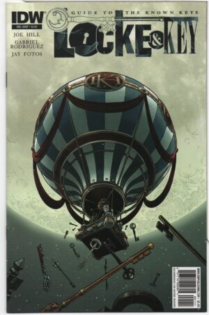 LOCKE & KEY: GUIDE TO THE KNOWN KEYS #1 – 1ST PRINT – JOE HILL – GABRIEL RODRIGUEZ COVER - 2011