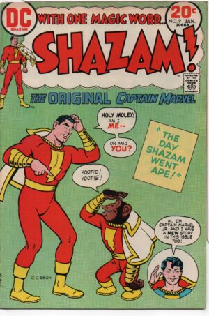 SHAZAM! #9 – 1ST APPEARANCES – 1ST PRINT - C. C. BECK COVER – WORMS OF THE WORLD - 1974