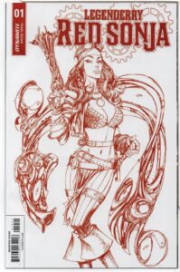 LEGENDERRY: RED SONJA #1 – BLOOD RED 1:25 INCENTIVE VARIANT – JOE BENITEZ COVER - 2018