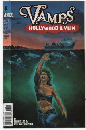 VAMPS: HOLLYWOOD & VEIN #4 – PHIL WINSLADE COVER – SURFING THE RED WAVE - 1996