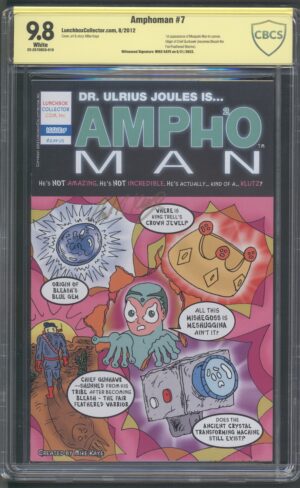 AMPHOMAN #7 - CBCS 9.8 NM/M – CAMEO OF MOSQUITO MAN – SIGNED MIKE KAYE CREATION - LTD - 2012