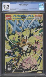 X-MEN ANNUAL #15 – CGC 9.2 NM- CAPTAIN BRITAIN – MIKE MIGNOLA COVER - 1991