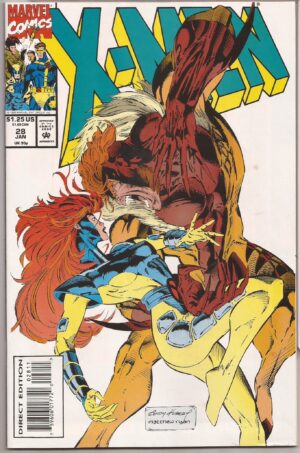 X-MEN #28 – DEVIL IN THE HOUSE - DIRECT – ANDY KUBERT COVER - 1994