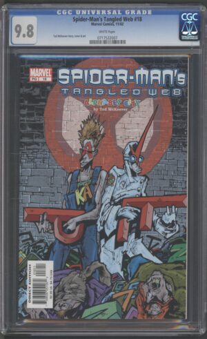 SPIDER-MAN'S TANGLED WEB #18 - CGC 9.8 NM/M – ALPHABET CITY – TED MCKEEVER CREATION - 2002