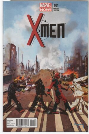 X-MEN #1 – WALKING DEADPOOL VARIANT – ABBEY ROAD HOMAGE – ARTHUR SUYDAM COVER - 2013