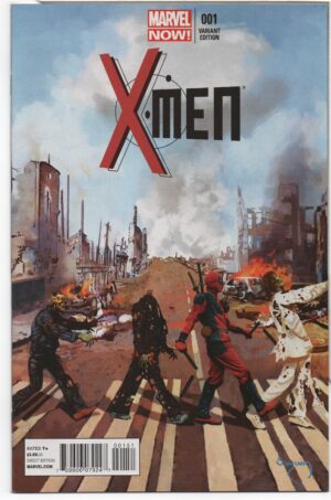 X-MEN #1 – WALKING DEADPOOL VARIANT – ABBEY ROAD HOMAGE – ARTHUR SUYDAM COVER - 2013
