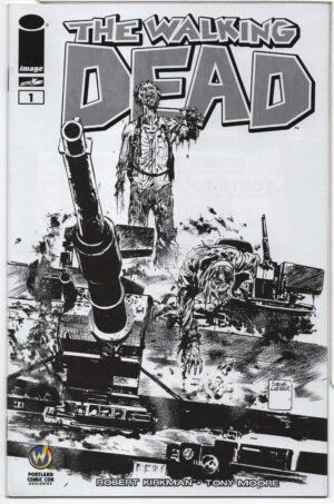 WALKING DEAD #1 – KEY ISSUE – WIZARD WORLD PORTLAND COMIC CON SKETCH EXCLUSIVE - 2015